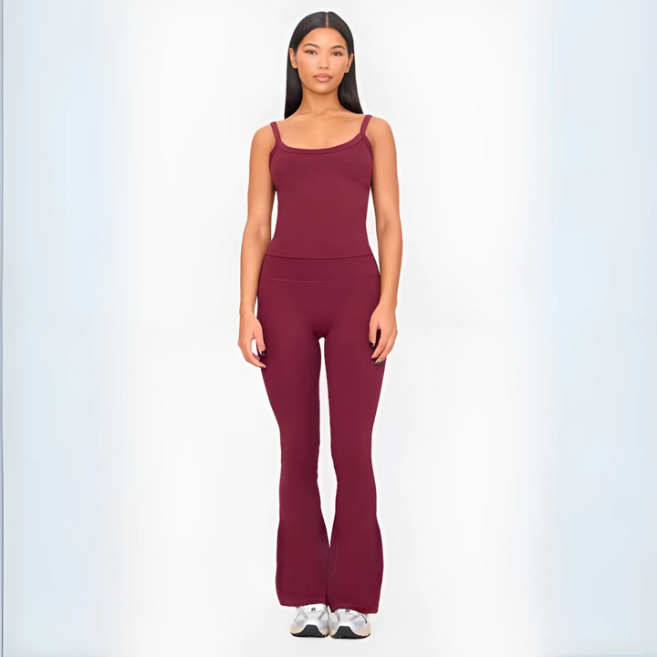 АРИАНА - Комплект от Casual Cami топ и панталони с разширен крачол