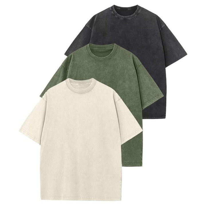 HOLLIE - Casual Crew Neck Loose Fit T-Shirt (3-Pack)" на български е: "HOLLIE - Casual Crew Neck Свободна Фит Тениска (3-Pack)