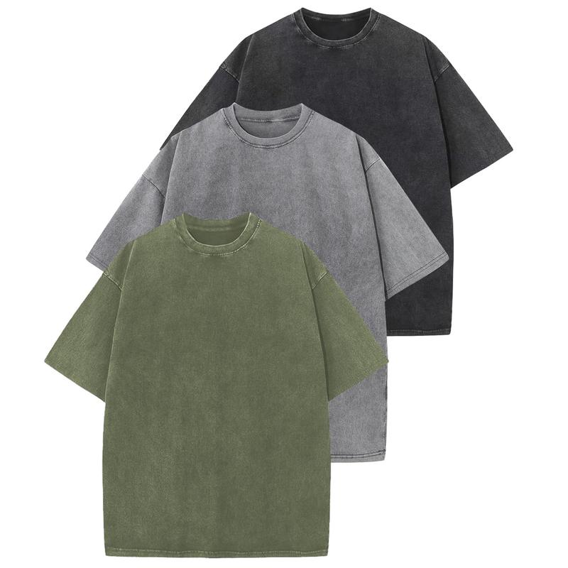 HOLLIE - Casual Crew Neck Loose Fit T-Shirt (3-Pack)" на български е: "HOLLIE - Casual Crew Neck Свободна Фит Тениска (3-Pack)