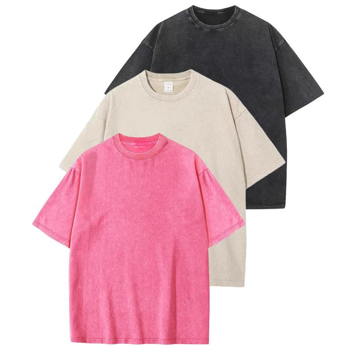 HOLLIE - Casual Crew Neck Loose Fit T-Shirt (3-Pack)" на български е: "HOLLIE - Casual Crew Neck Свободна Фит Тениска (3-Pack)