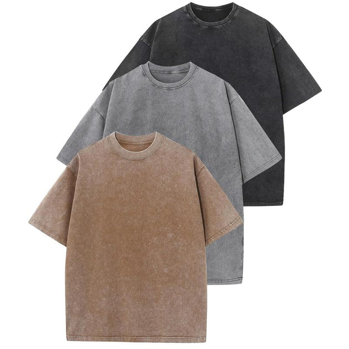 HOLLIE - Casual Crew Neck Loose Fit T-Shirt (3-Pack)" на български е: "HOLLIE - Casual Crew Neck Свободна Фит Тениска (3-Pack)