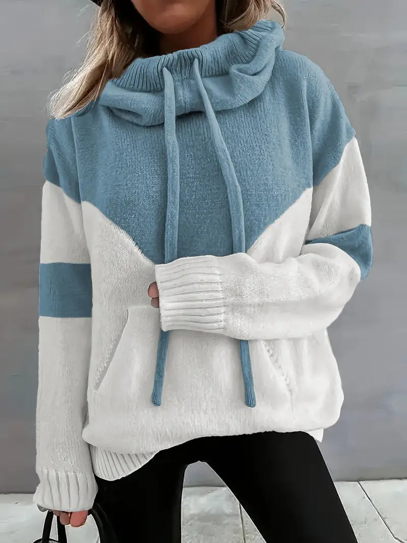 RÍONA - Двуцветен уютен худи
