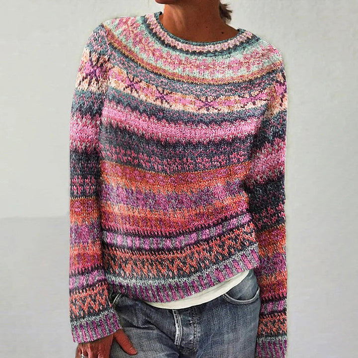 ХАРПЕР - Ярък пуловер с Fair Isle