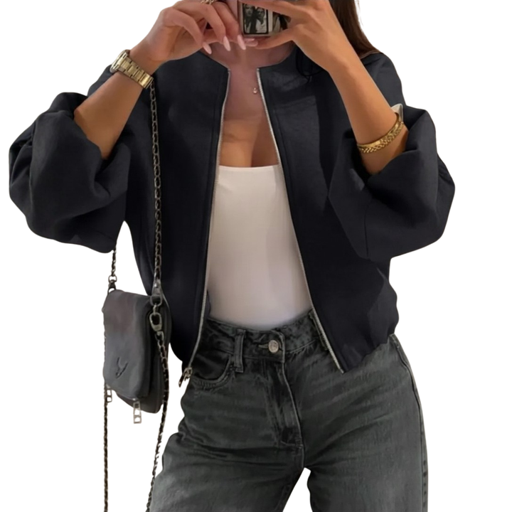 JORDANA – Casual American Varsity Зипер Яке