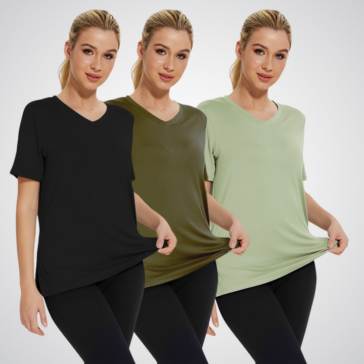 SELENA - Casual Loose Fit Tee (Комплект от 3)