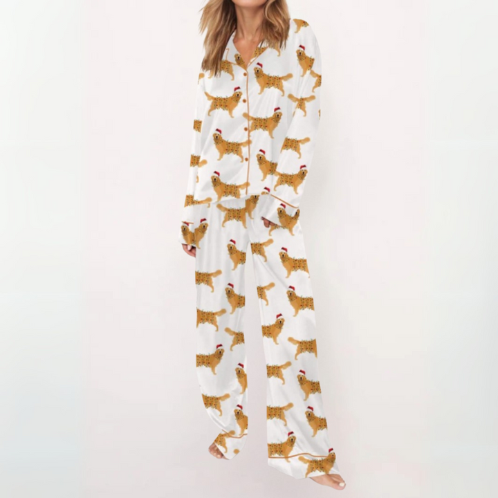 SYLIA - Casual Printed Button Down Top и Удобна Пижама