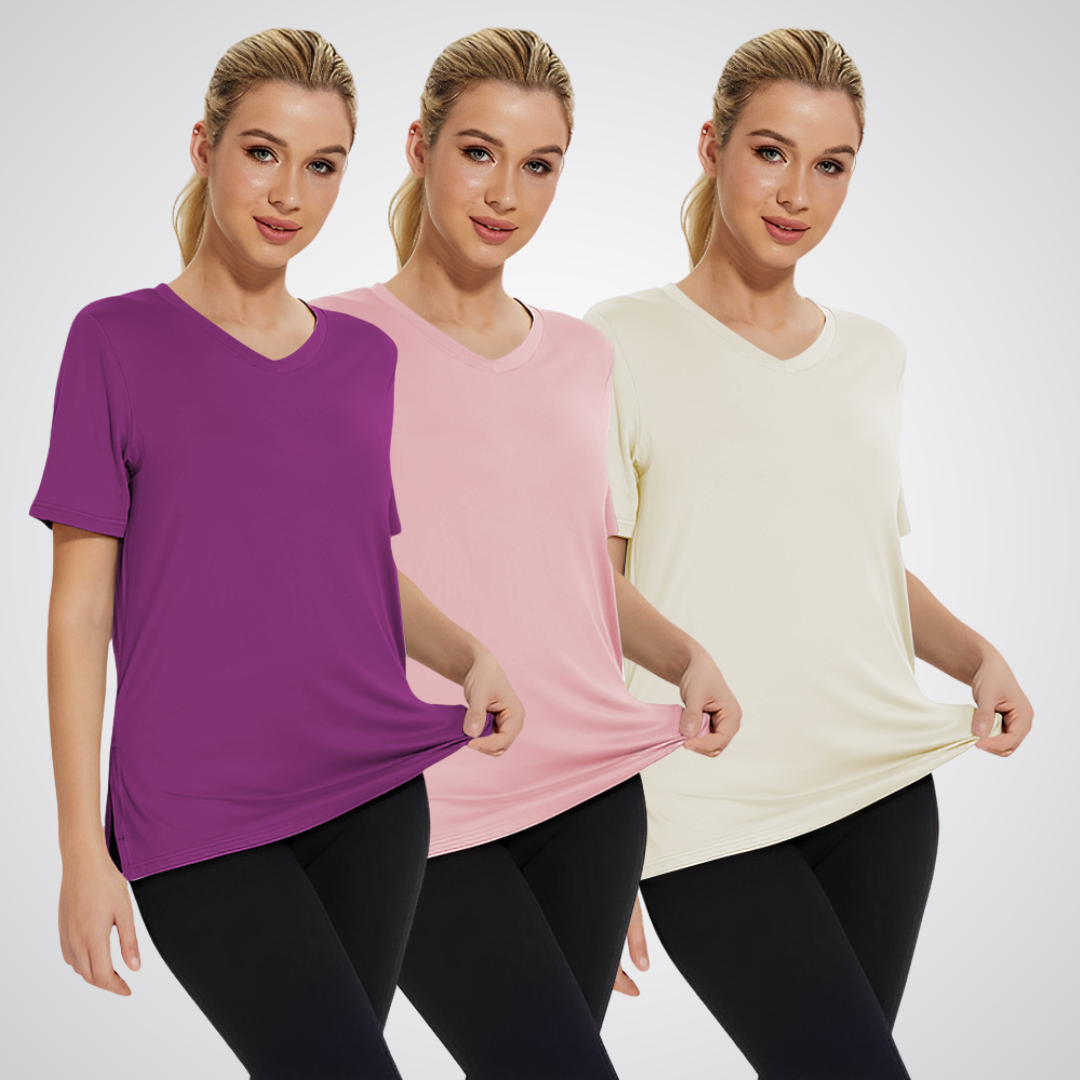 SELENA - Casual Loose Fit Tee (Комплект от 3)