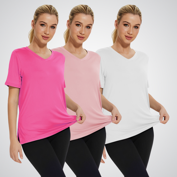SELENA - Casual Loose Fit Tee (Комплект от 3)