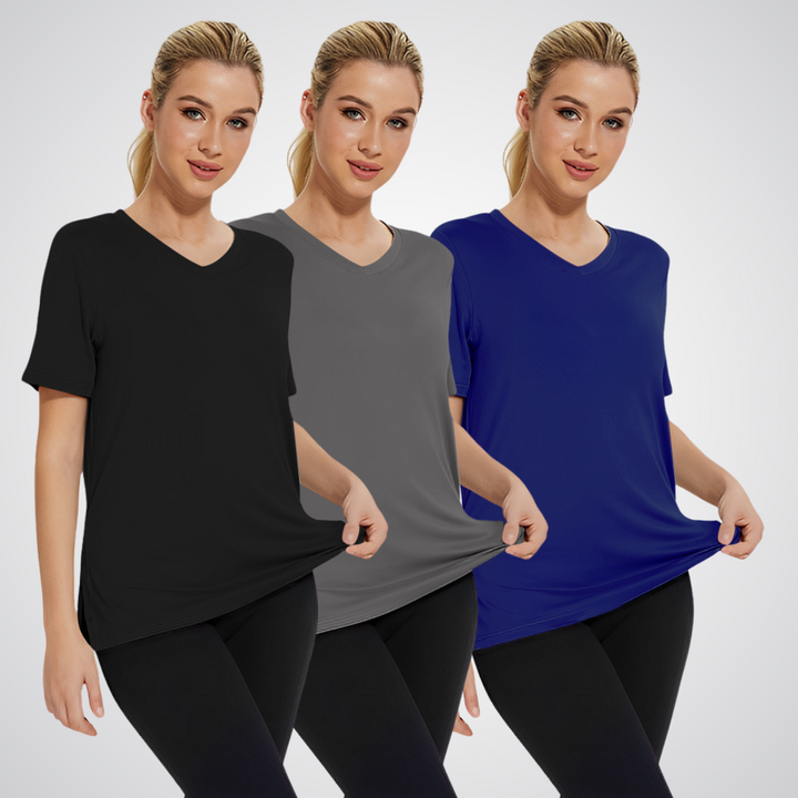 SELENA - Casual Loose Fit Tee (Комплект от 3)