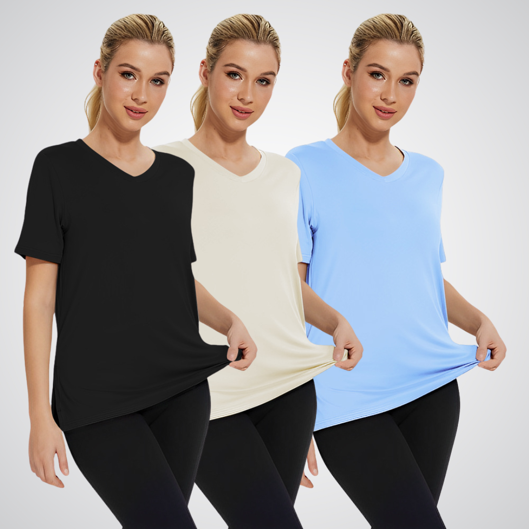 SELENA - Casual Loose Fit Tee (Комплект от 3)