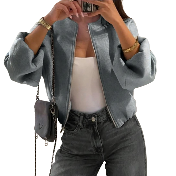JORDANA – Casual American Varsity Зипер Яке