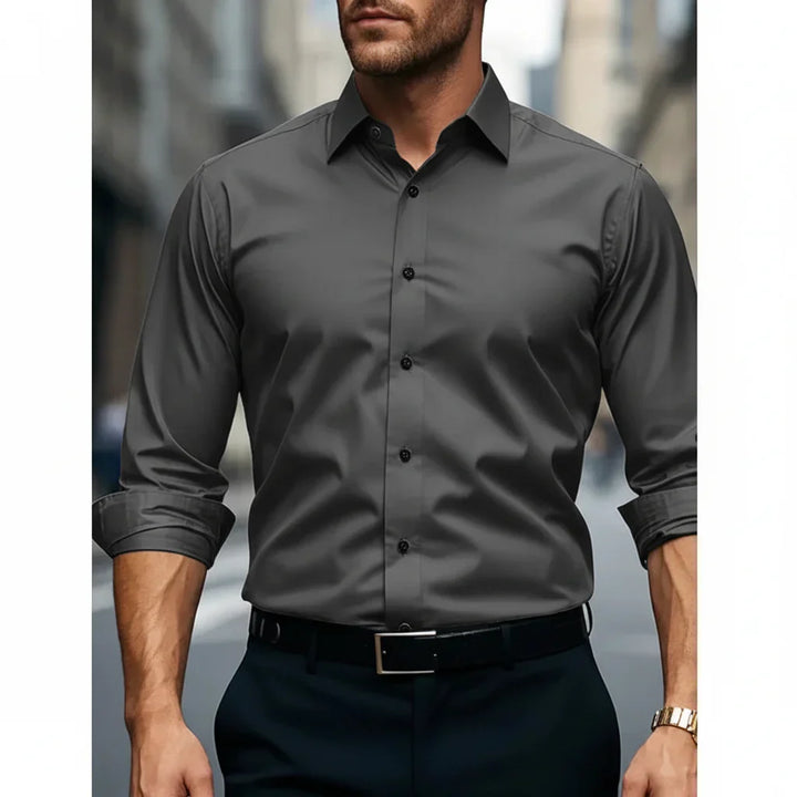 Мъжка риза с дълъг ръкав Slim Fit