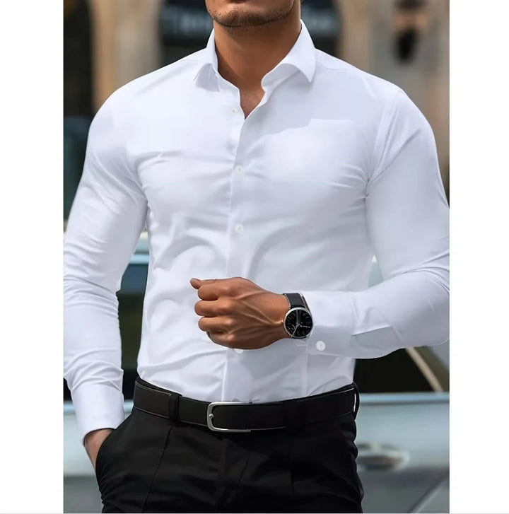 Мъжка риза с дълъг ръкав Slim Fit