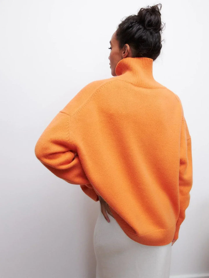 АЛИСА - Елегантен пуловер с висока яка