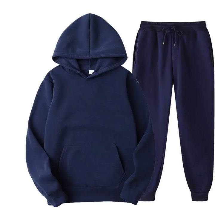 Мъжки Tracksuit за ежедневно носене Комплект Hoodie и Joggers за тренировка