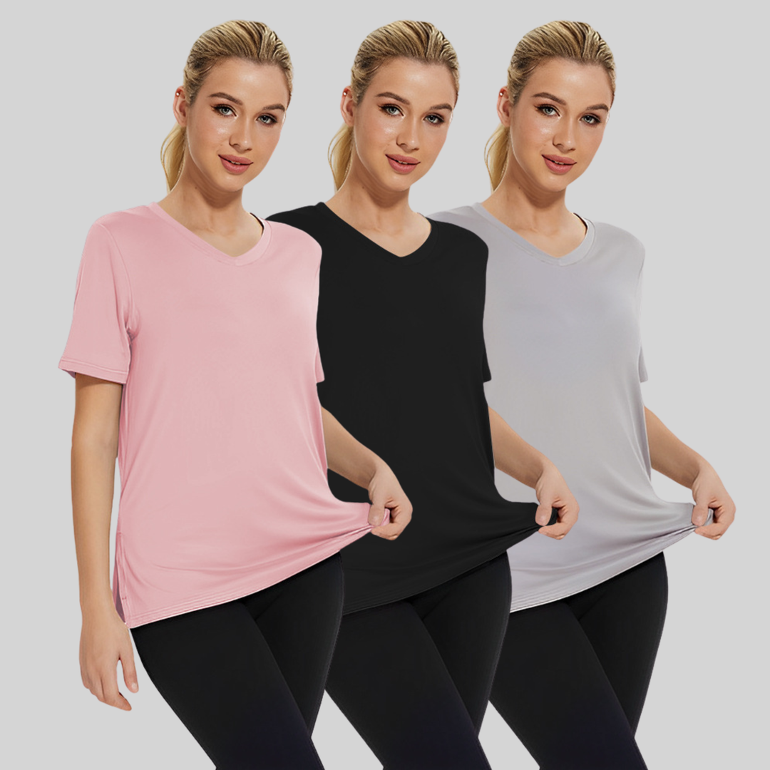 SELENA - Casual Loose Fit Tee (Комплект от 3)