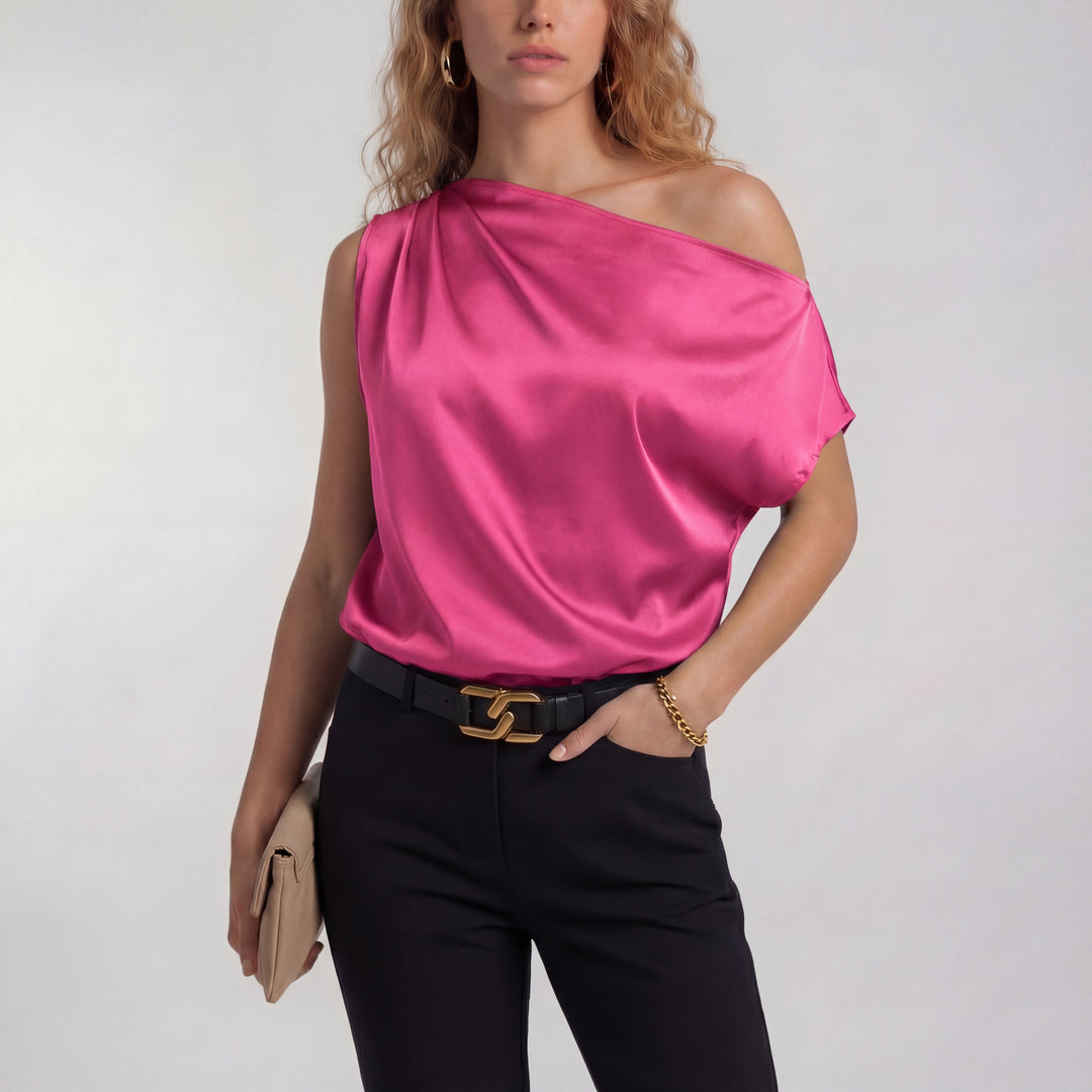 CAMILLA – Шикозна Casual Блуза с Едно Рамо