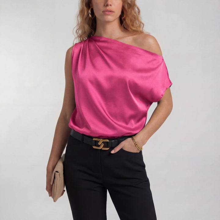 CAMILLA – Шикозна Casual Блуза с Едно Рамо