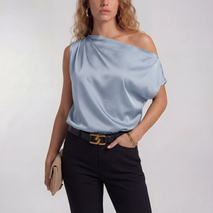 CAMILLA – Шикозна Casual Блуза с Едно Рамо