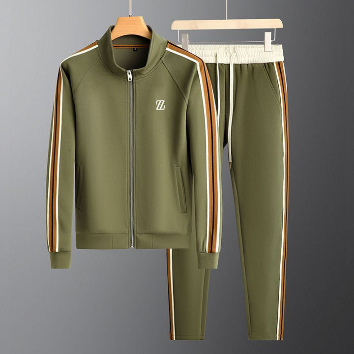Мъжки Tracksuit Двукомплектен сет с цип яке и спортни панталони