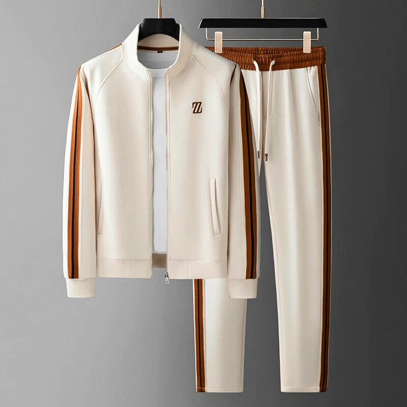 Мъжки Tracksuit Двукомплектен сет с цип яке и спортни панталони