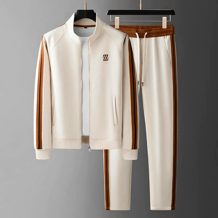 Мъжки Tracksuit Двукомплектен сет с цип яке и спортни панталони