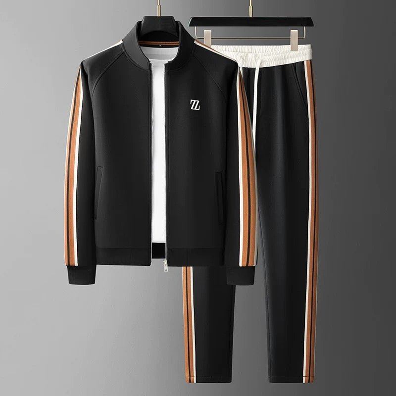 Мъжки Tracksuit Двукомплектен сет с цип яке и спортни панталони