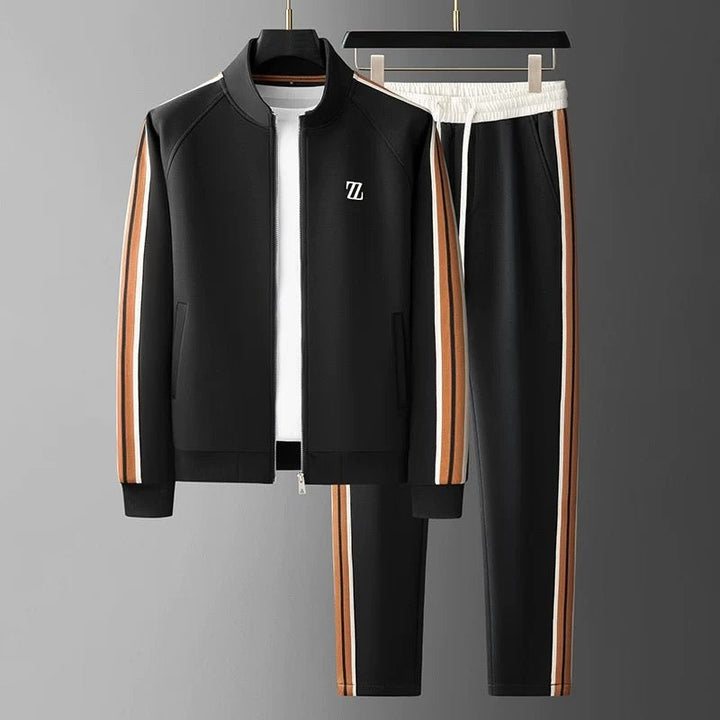 Мъжки Tracksuit Двукомплектен сет с цип яке и спортни панталони